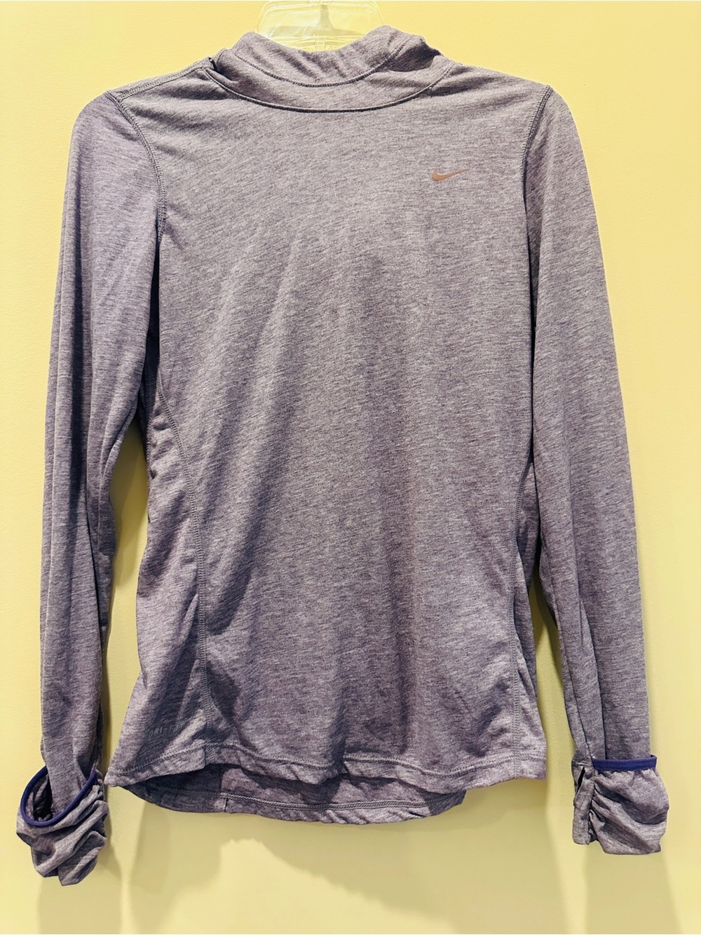 Nike Women’s Dri-Fit Running Long-Sleeve Heather Purple Hoodie Pullover S Active